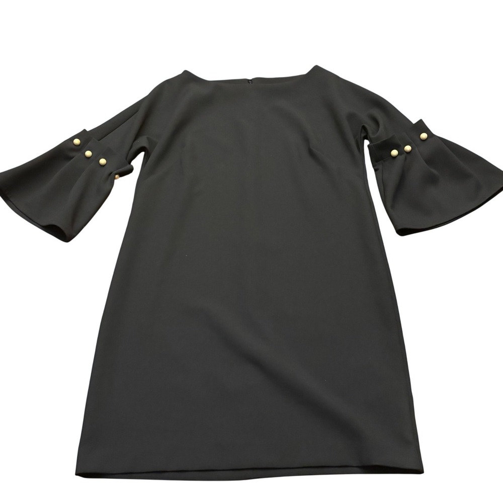 Banana Republic | Navy Blue | Flounce Sleeve Shift Pearl‎ Dress | Size 4